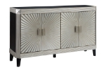 Picture of Black Silver Four Doors Credenza