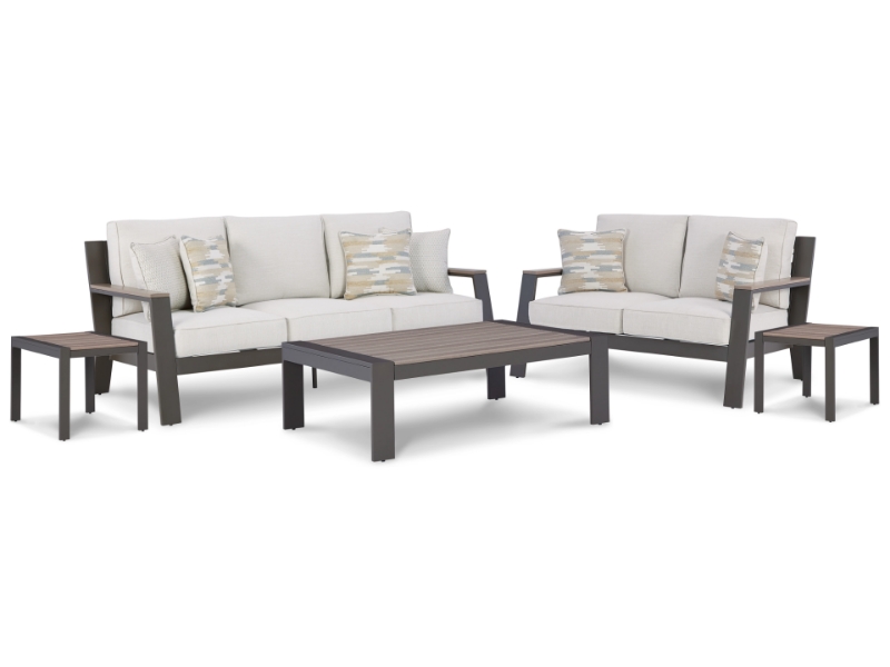 Picture of Sofa and Loveseat with Coffee Table and End Tables and more outdoor collections