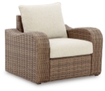 Picture of Sofa and Lounge Chairs with Fire Pit Table and more outdoor collections