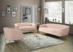 Picture of Velvet Loveseat, Sofa and Chair