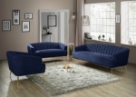 Picture of Velvet Loveseat, Sofa and Chair