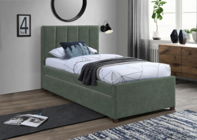 Show details for Leather Twin Trundle Bed Picture of Leather Twin Trundle Bed