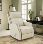 Picture of Genuine Leather Barone Swivel Glider Recliner 