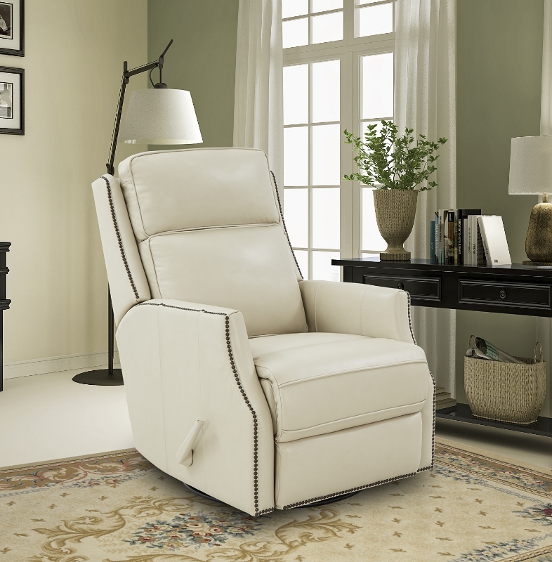 Picture of Genuine Leather Barone Swivel Glider Recliner