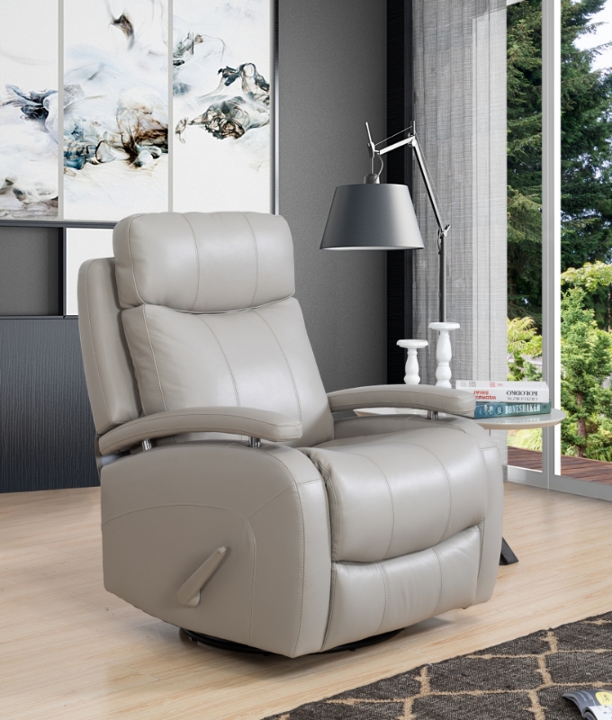 Picture of Genuine Leather Swivel Glider Recliner