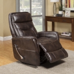 Picture of Leather Gemini Swivel Glider Recliner