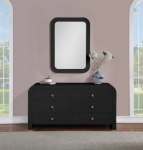 Picture of White or Black Finish Dresser and Mirror