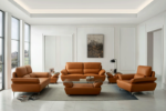 Picture of Leather Sofa, Loveseat and Chair