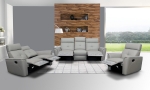 Picture of Top grain Genuine Leather Manual Recliner Sofa, Loveseat and Chair