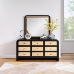 Picture of kane platform Bed, Dresser, Mirror, Chest and Night Stand