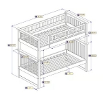 Picture of Separable 33" and 39" Bunk Bed