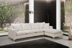 Picture of Velvet Reversible Sectional with Gold/Silver Legs