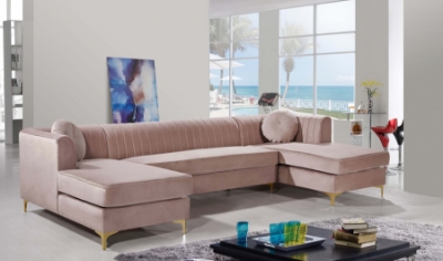 Show details for Velvet 3pc. Sectional Picture of Velvet 3pc. Sectional