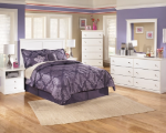 Picture of Wood 6 Drawers Dresser and Mirror