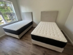 Picture of Flat Miami Headboard and Regular Base Custom Bed