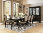 Picture of Dark walnut Taupe Grey Chairs