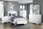 Picture of Twin and Full Platform Bed with Footboard Storage