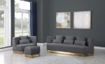 Picture of VELVET SOFA, OTTOMAN AND CHAIR