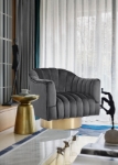 Picture of Velvet Swivel Chair