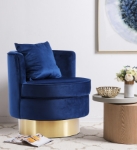 Picture of Velvet Swivel Accent Chair