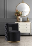 Picture of Velvet Swivel Accent Chair