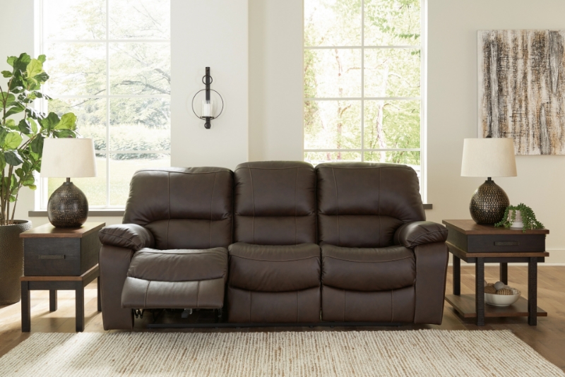Picture of Genuine Leather Reclining Sofa