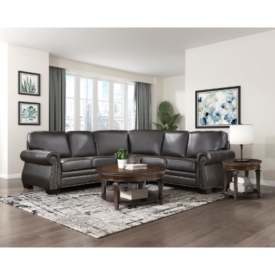 Show details for Genuine Leather 3-Piece Sectional Picture of Genuine Leather 3-Piece Sectional