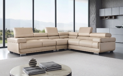 Show details for Genuine Leather Sectional Picture of Genuine Leather Sectional