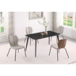 Picture of 5pcs Or 7pcs Grey Brown Dining Room Set
