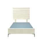 Picture of Upholstered bed with Oxford Headboard