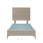 Picture of Upholstered bed with Oxford Headboard