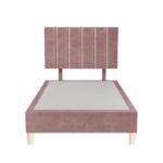 Picture of Upholstered bed with Oxford Headboard