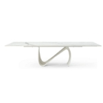 Picture of 83/123" EXTENDABLE White MARBLE DINING TABLE