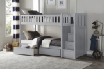 Picture of Twin Step Bunk Bed W/ Or W/o Trundle & storage