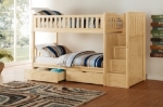 Picture of Twin Step Bunk Bed W/ Or W/o Trundle & storage
