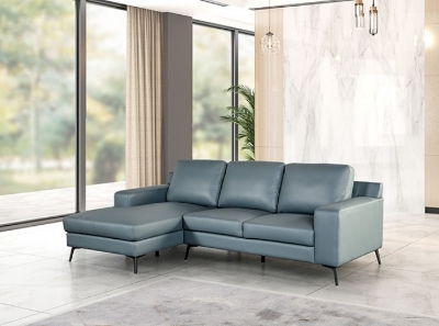 Show details for Genuine Leather Sectional Picture of Genuine Leather Sectional