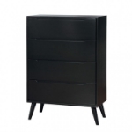 Picture of 34"W x 48"H White and Black Chest