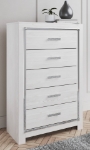 Picture of 33.7"L x 51.02 Five Drawer White Chest