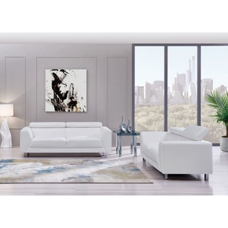 Picture of Bonded Leather stationary sofas and Loveseat