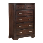 Picture of 36L" x 51.5"H Six Drawer Cherry or White Chest