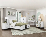 Picture of 35L" x 51"H White Finish Five Drawer Chest