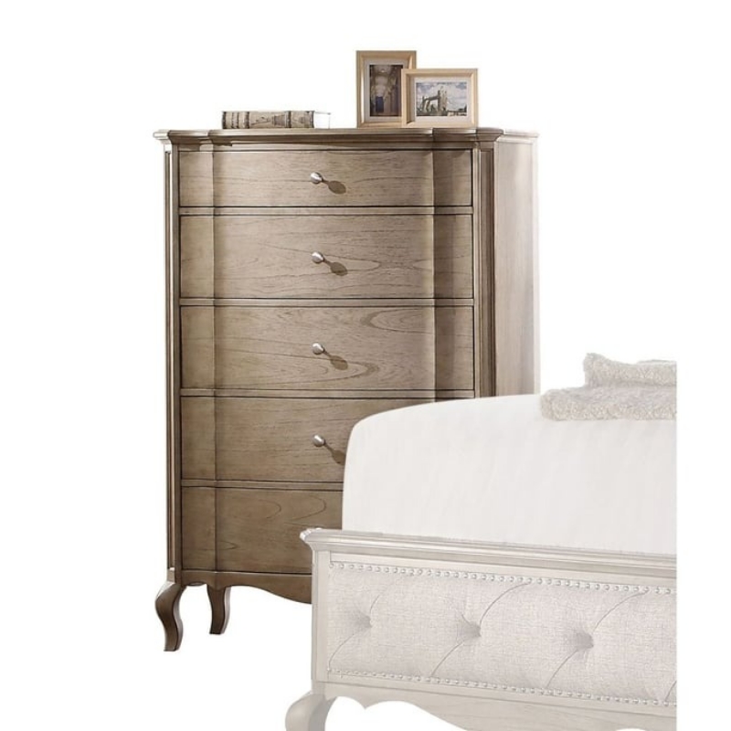 Picture of 38"L x 54" Five Drawer Taupe Chest