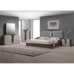 Picture of 30.12"L x 43.5"H Grey Silver 5 Drawers Chest