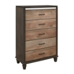 Picture of 34"L x 50"H Five Drawer Chest