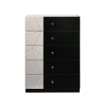 Picture of 28.7"L x 43.5"H Light Grey Black Chest
