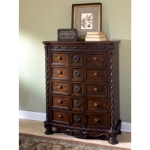 Picture of 44.75"L x 54.25"H Wood Chest