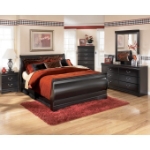 Picture of 29.76"L x 44.69"H Black Five Drawer Chest