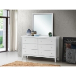 Picture of Black, White, Silver or Espresso Dresser and Mirror