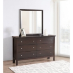 Picture of Black, White, Silver or Espresso Dresser and Mirror