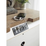 Picture of White Three Drawer Night Stand